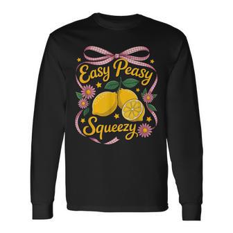 Easy Peasy Squeezy Lemon Fresh Delight Long Sleeve T-Shirt - Thegiftio UK