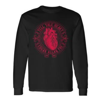 Edgar Allan Poe Tell-Tale Heart Literario Camiseta de manga larga - Regaloses