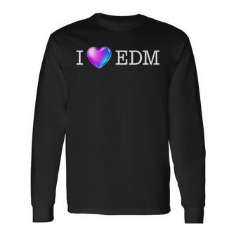 Edmシャツ I Heart Edm 長袖Tシャツ - Kawaiitshirt