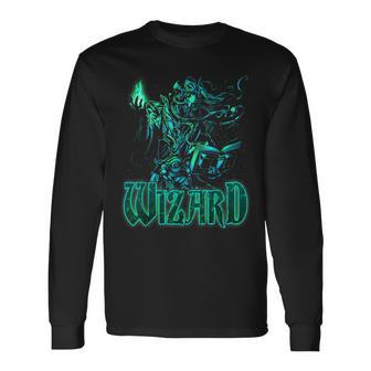 Elven Wizard Fantasy Table De Jeu De Rôle Rpg Gamers Graphique T-shirt à manches longues - Cadeauxyz