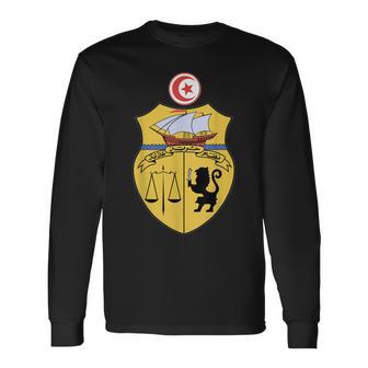 Emblème National Blasonymbole Blason Tunisie T-shirt à manches longues - Cadeauxyz