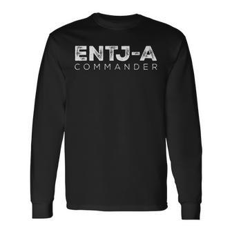 Entj-A The Commander Myers-Briggs パーソナリティテスト 長袖Tシャツ - Kawaiitshirt
