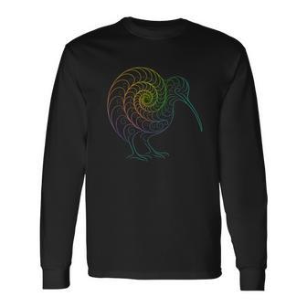 Espiral Fractal Con Forma De Arco Iris Camiseta de manga larga - Regaloses