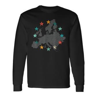 Europa Unión Europea 12 Estrellas Por Europa Camiseta de manga larga - Regaloses