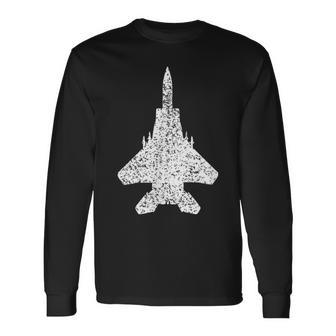 F-15 イーグルジェットファイター 長袖Tシャツ - Kawaiitshirt