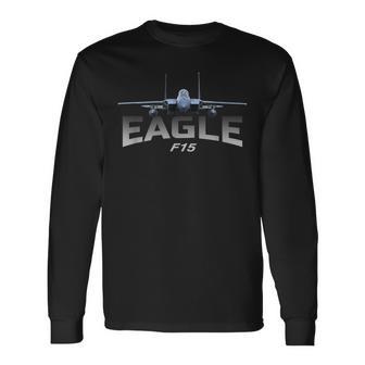 F15イーグルジェットファイター 長袖Tシャツ - Kawaiitshirt