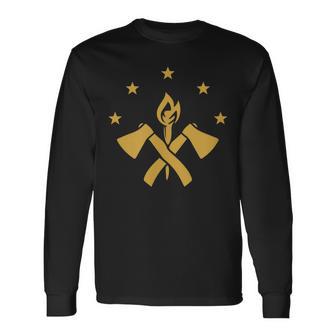 Fba マルーンフラッグ ファンデーション ブラック アメリカン 長袖Tシャツ - Kawaiitshirt