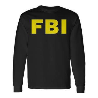 Fbi ハロウィン おもしろコスチューム 長袖Tシャツ - Kawaiitshirt