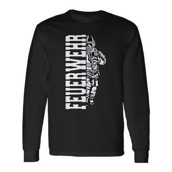 Feuerwehr Retten Löschen Bergen Firefighter Langarmshirts - Seseable