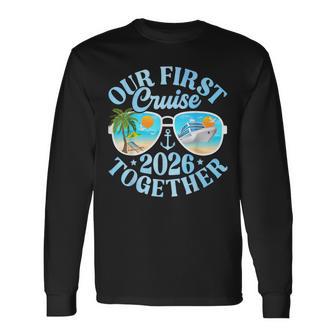 Our First Cruise 2026 Together Cute Matching Couples Cruise Long Sleeve T-Shirt | Seseable UK