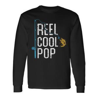 Fishing Reel Cool Pop For Fisherman Pop Long Sleeve T-Shirt - Monsterry UK