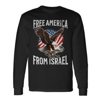 Free America From Israel Long Sleeve T-Shirt - Thegiftio UK