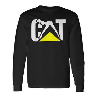 Cat Parody With Silhouette Long Sleeve T-Shirt - Thegiftio UK