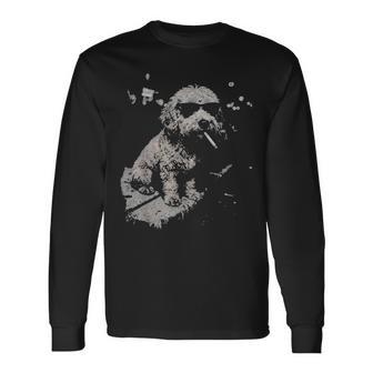 Dog Smoking Goldendoodle Long Sleeve T-Shirt - Thegiftio UK