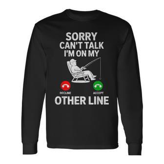 Fishing Dad Fisherman Fish Lover Saying Father's Day Long Sleeve T-Shirt | Seseable UK
