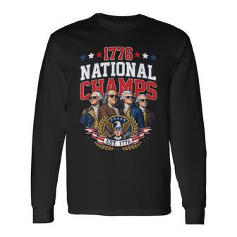 Founding Fathers America History Patriotic Humor Long Sleeve T-Shirt - Thegiftio UK