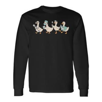 Silly Goose Dental Tooth Th Dentist Assistant Humor Long Sleeve T-Shirt - Thegiftio UK