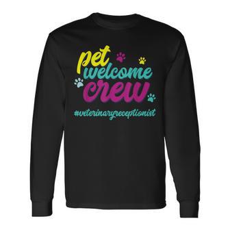 Veterinarian Vet Receptionist Veterinary Receptionist Long Sleeve T-Shirt - Thegiftio UK