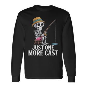 keleton Fishing Just More キャスト引用 長袖Tシャツ - Kawaiitshirt