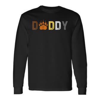 Gay Daddy Bear Pride Subtle Retro Style Long Sleeve T-Shirt - Thegiftio UK