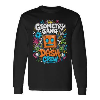 Geometry Gang Dash Crew Video Gamer Long Sleeve T-Shirt - Thegiftio UK