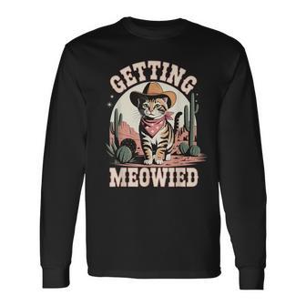 Getting Meowied Bachelorette Long Sleeve T-Shirt - Thegiftio UK