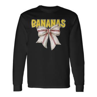 Lets Go Banana Retro Boys Kids Youth N Long Sleeve T-Shirt - Monsterry