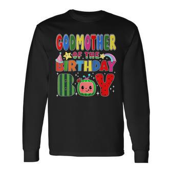 Godmother Of The Birthday Boy Melon Family Matching Long Sleeve T-Shirt | Seseable UK