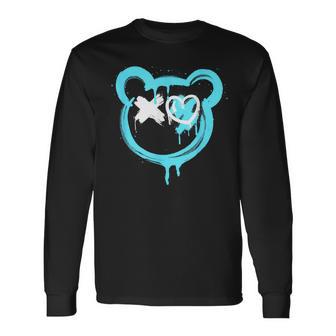 Graffiti Bear Love Punk Pintura En Aerosol Arte Graffiti Oso Camiseta de manga larga - Regaloses