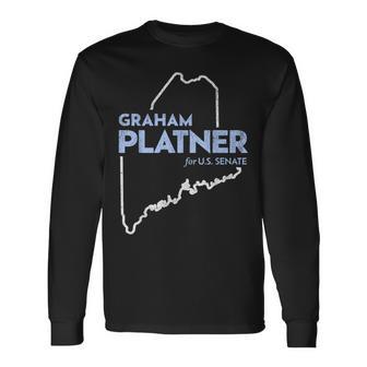 Graham Platner For Senate 2026 Long Sleeve T-Shirt - Thegiftio UK