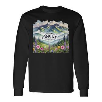 Great Smoky Mountains Spring Long Sleeve T-Shirt - Thegiftio UK