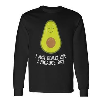Me Gustan Mucho Los Aguacatesale Aguacate Camiseta de manga larga - Regaloses