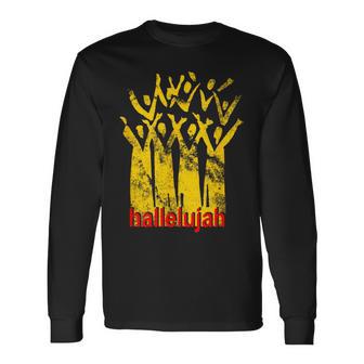 Hallelujah ゴスペル合唱団 歌手 長袖Tシャツ - Kawaiitshirt