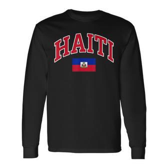 Happy Haitian Flag Day Haiti Flag Pride Long Sleeve T-Shirt | Seseable UK