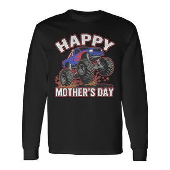 Happy For Boys Toddler Monster Truck Long Sleeve T-Shirt - Thegiftio UK