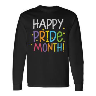 Happy Pride Month レインボー ゲイプライド アリー Lgbt メンズ レディース キッズ 長袖Tシャツ - Kawaiitshirt
