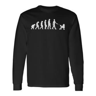 Haustier Hunderasse Hundebesitzer Evolution Pudel Langarmshirts - Seseable