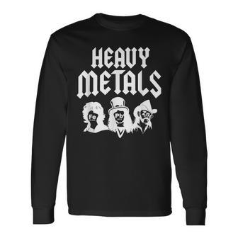 Heavy Metals Cool Rock Física Química Estudiante Profesor Camiseta de manga larga - Regaloses