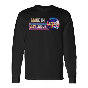 Hecho Eneptiembre De 1975 Impresionante Desde 1975 Cumpleañosintage In Mangas Camiseta de manga larga - Regaloses
