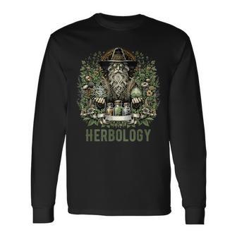 Herbology マジカルハーブ ヴィンテージ 神秘的な植物 長袖Tシャツ - Kawaiitshirt