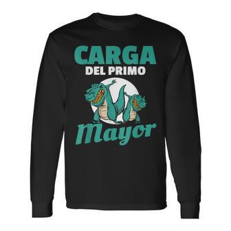 Hombre Carga Del Primo Mayor Nacimiento Embarazo Bebe Primo Menor Camiseta de manga larga - Regaloses