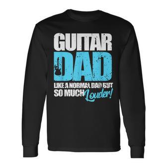 Hombre Guitarrista Guitar Dad Camiseta de manga larga - Regaloses