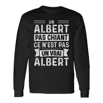 Homme Phrase Drôle Personnalisée Humoristique Homme Chiant Albert T-shirt à manches longues - Cadeauxyz