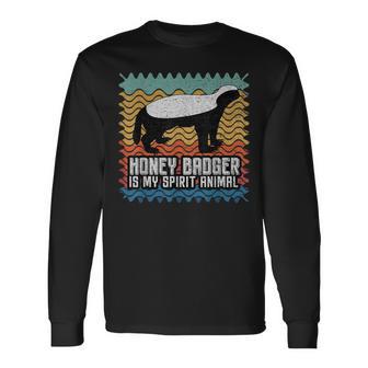 Honey Badger Is Mypirit Animal 長袖Tシャツ - Kawaiitshirt