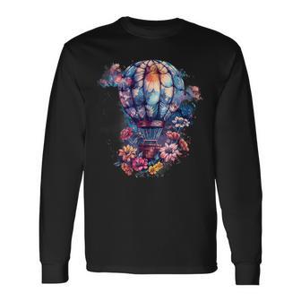 Hot Air Balloon Ride Festival Hot Air Ballooning Long Sleeve T-Shirt - Monsterry