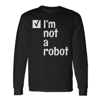 I'm Not A Robot Aiゲーマー 長袖Tシャツ - Kawaiitshirt