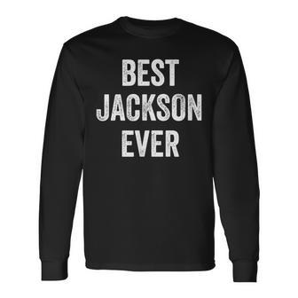 Il Miglior Jackson Diempre Nome Divertente Maglietta a maniche lunghe - Novitaregali
