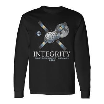 Integrity Orionpacecraft Artemis Ii 2026 宇宙 月 探査 愛好家 軌道船 長袖Tシャツ - Kawaiitshirt