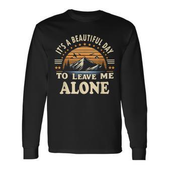It's A Beautiful Day To Leave Me Alone Inrovert 長袖Tシャツ - Kawaiitshirt