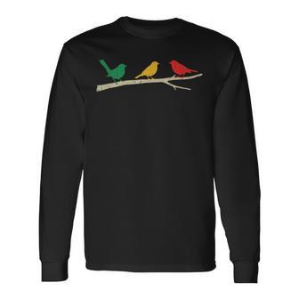 Jamaica Reggae Birds Rasta Colors Nature Souvenir Long Sleeve T-Shirt | Seseable CA